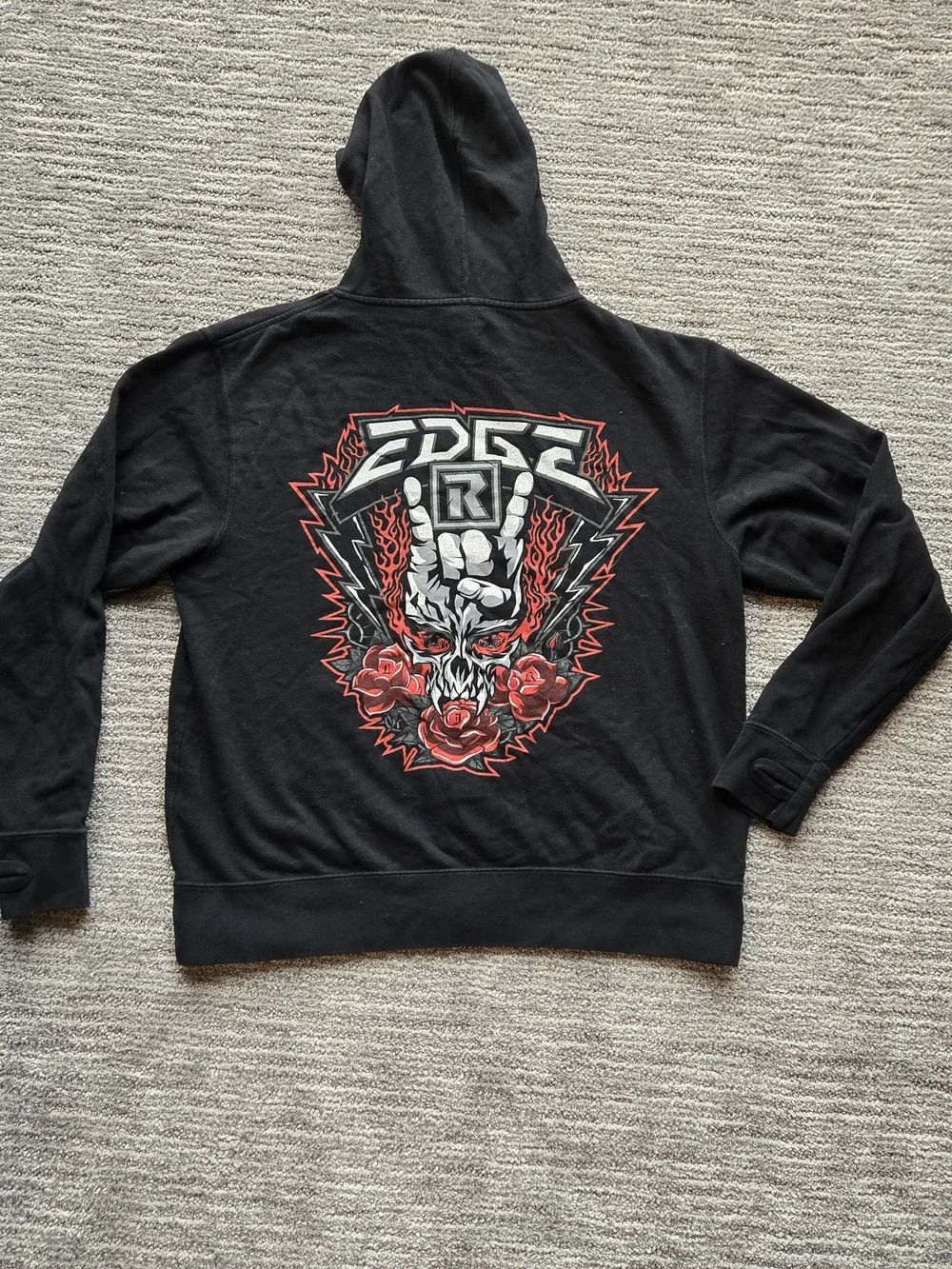 WWE Edge You Know Me Zip Hoodie Medium Wrestling